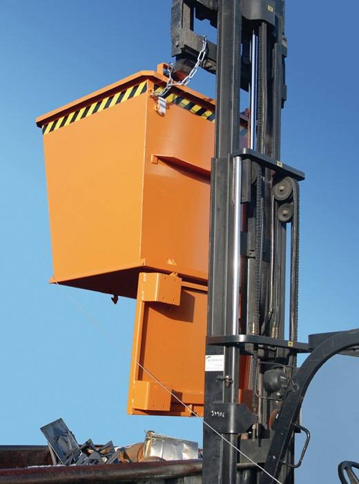 Klappbodenbehälter 0,7 m³ L1200xB1040xH970mm lack.resedagrün-1