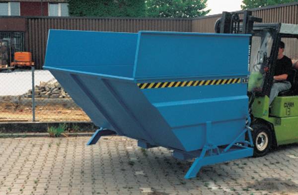 Kippbehälter L2310xB2280xH1220mm lichtblau Inh.3,0 m³