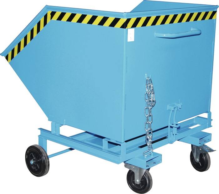 Kastenwagen L1420xB1340xH1290mm lichtblau Inh.1,0 m³ BAUER-0