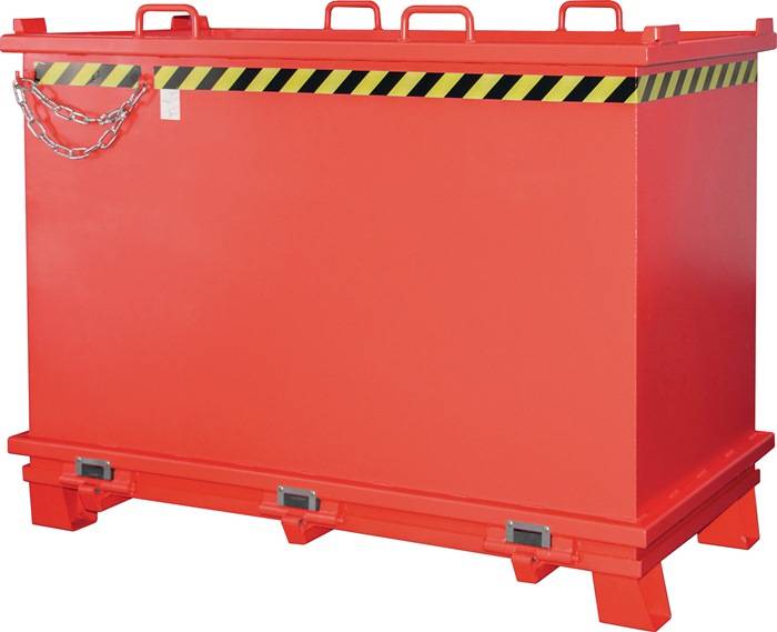 Klappbodenbehälter 2,0 m³ L1035xB1910xH1465mm lack.feuerrot-0