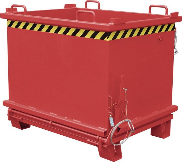 Klappbodenbehälter 1,0 m³ L1035xB1310xH1160mm lack.feuerrot-0