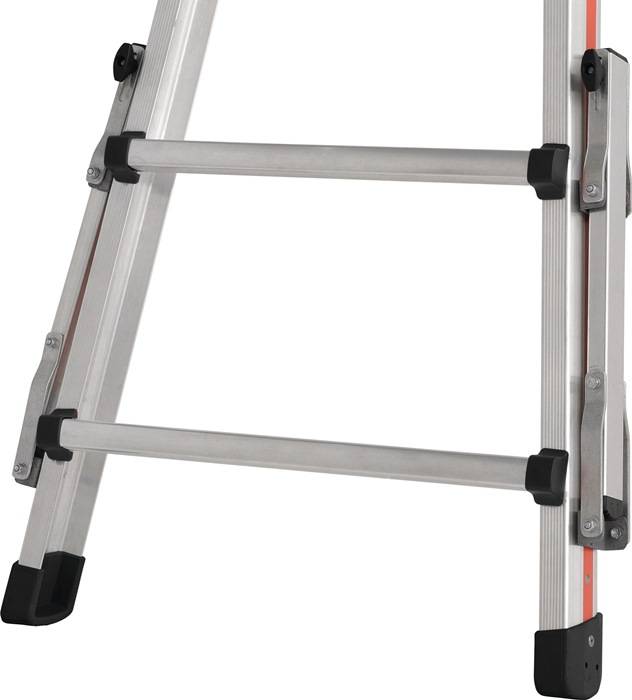 Teleskopleiter Alu.4x5 Sprossen max.Gesamtbelastung 150kg HYMER-2