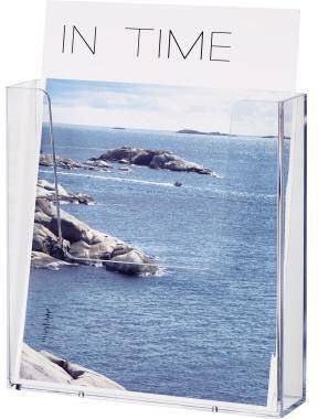 helit Wandprospekthalter H2350102 A5 1Fach PS transparent-2
