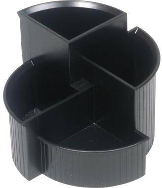 helit Stifteköcher Multi Linear H6390695 4Fächer Polystyrol sw-0