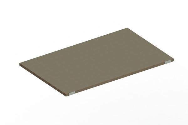 Spanplattenboden HO 4 Zentrierbleche B1825xT1100mm natur Trgf.706kg META-0
