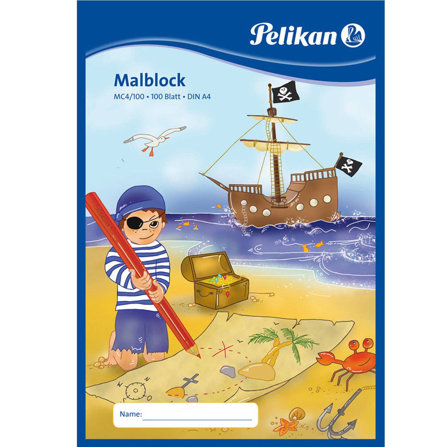Pelikan Malblock MC 4/100, DIN A4, 70 g/qm, 100 Blatt