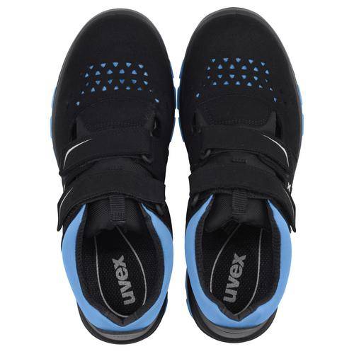 uvex 2 xenova® Sandalen S1 95537 schwarz, blau Weite 10 Größe 46-1