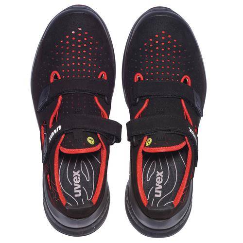 uvex 1 G2 Sandalen S1P 68364 schwarz, rot Weite 14 Größe 46-1
