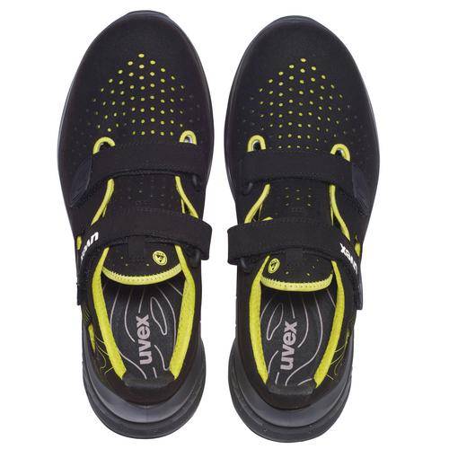 uvex 1 G2 Sandalen S1 68420 schwarz, gelb Weite 14 Größe 42-1