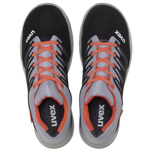 uvex 2 trend Halbschuhe S2 69097 schwarz, grau, rot Weite 10 Größe 37-1