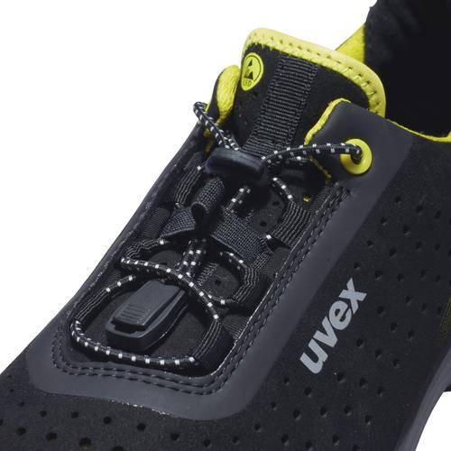 uvex 1 G2 Halbschuhe S1 68437 schwarz, gelb Weite 10 Größe 41-2