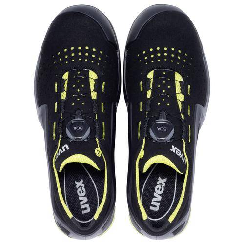 uvex 1 support Halbschuhe S1P 65683 schwarz, gelb Weite 12 Größe 46-2