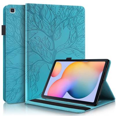 Für Lenovo Tab P11 Pro 2. Gen 11.2 Zoll Baum Muster Blau Kunstleder Hülle Cover Tablet Tasche Case Neu
