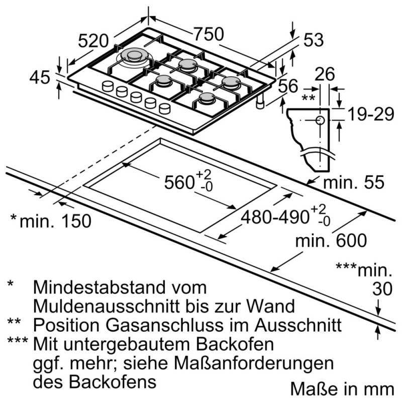 Constructa-Neff EB-Gas-Kochfeld T27DS79N0-1