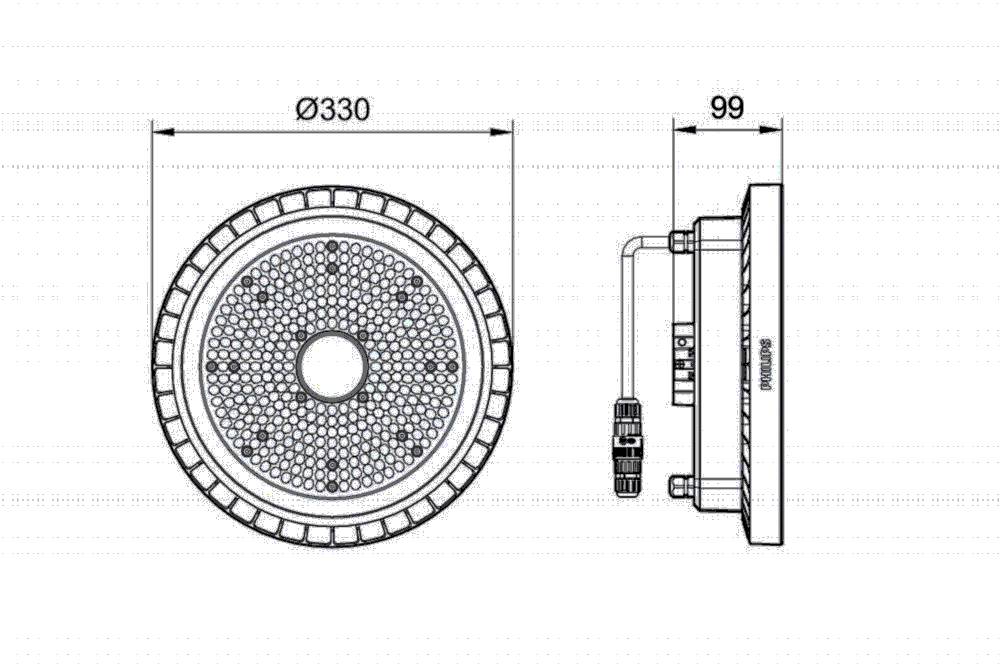 Philips Lighting LED-Hallenleuchte BY121P G5-1
