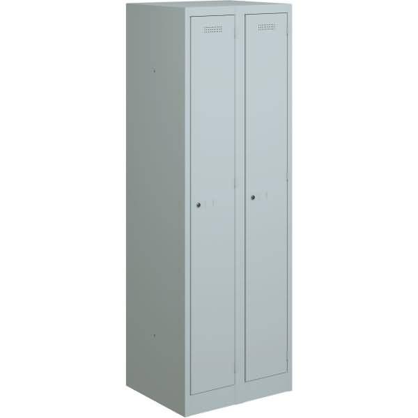 Garderobenschrank Primary Locker BxHXT 600x1800x500mm lichtgrau-1