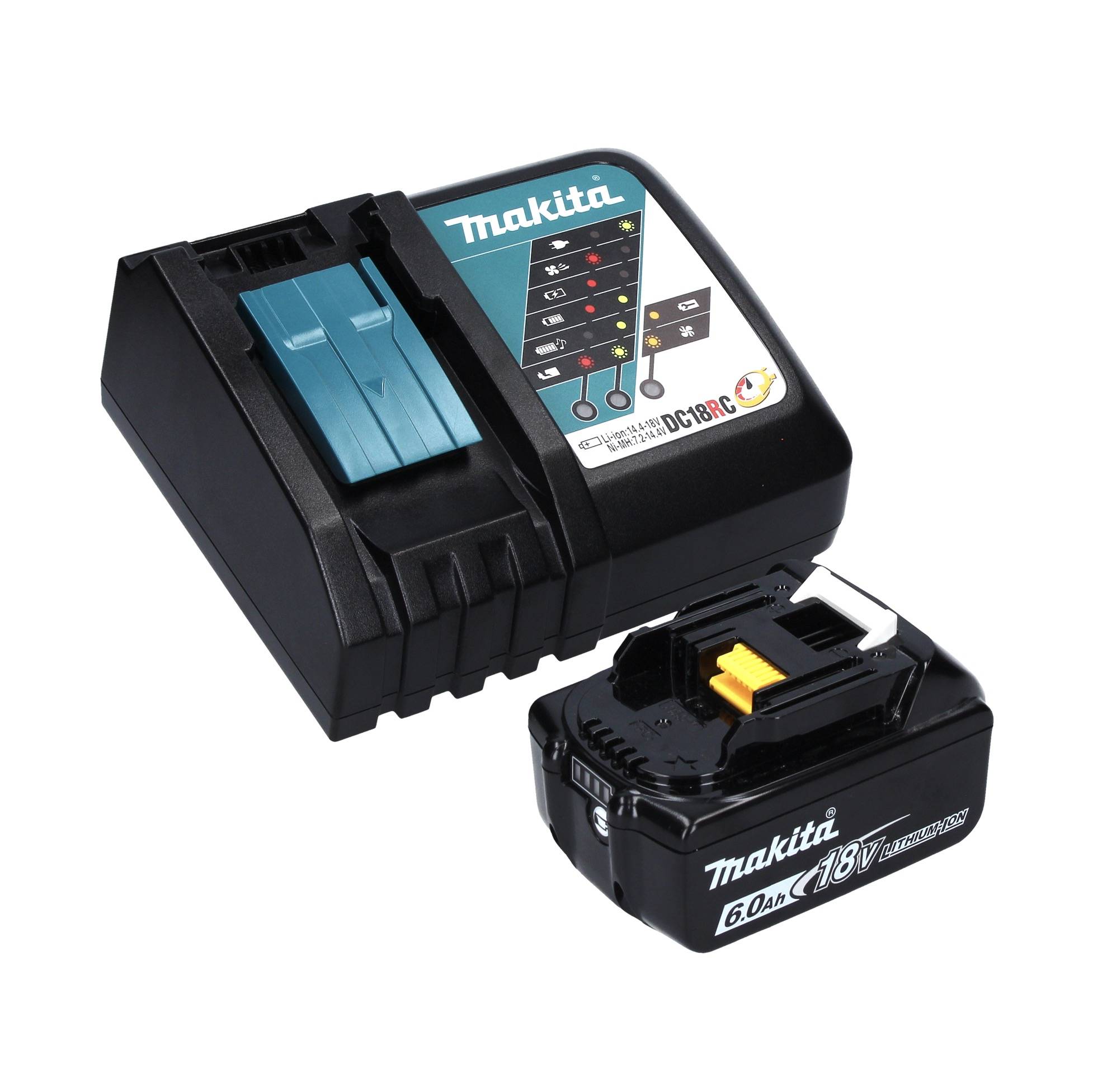 Makita DFS 251 RG1J Akku Trockenbauschrauber 18 V Brushless + 1x Akku 6,0 Ah + Ladegerät + Makpac-4