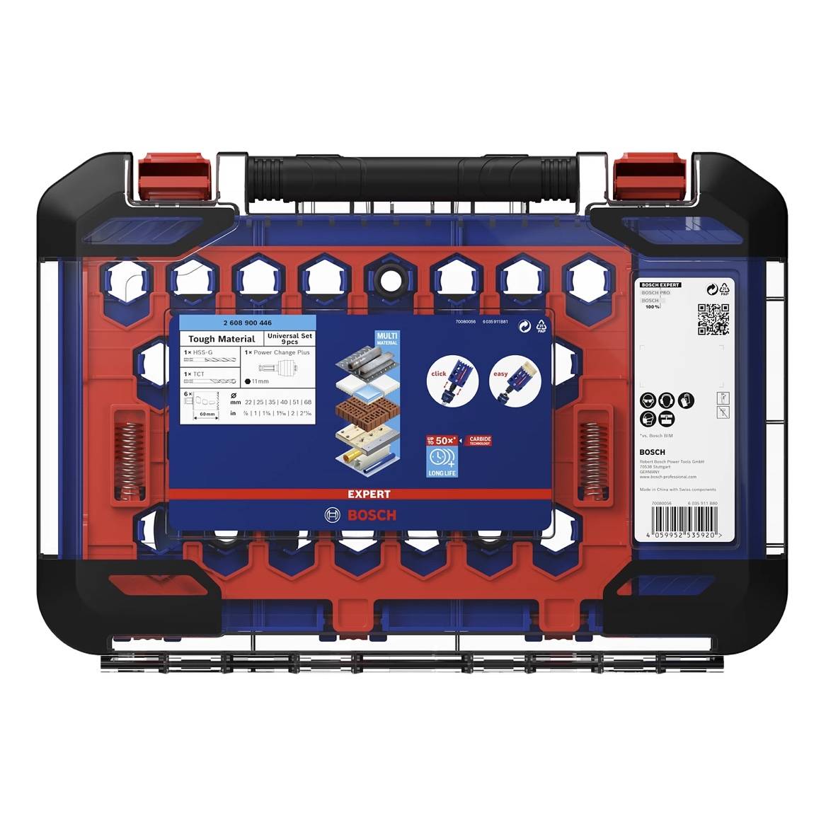 Bosch Expert Tough Material Lochsägen Set 22 - 68 mm 9 tlg. ( 2608900446 ) Carbide Universal-4