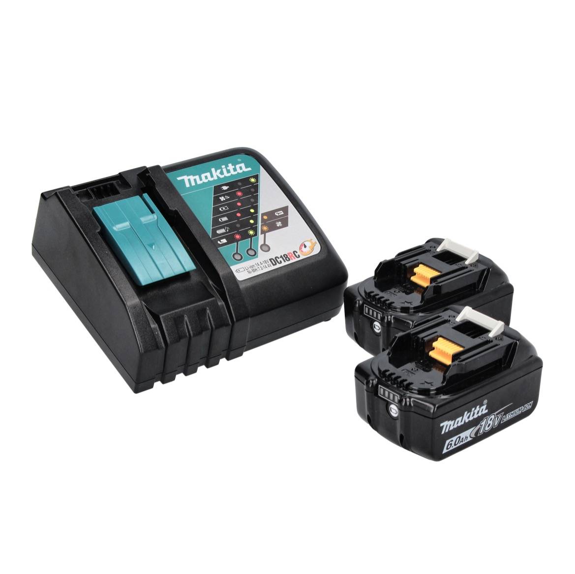 Makita DDF 485 RG Akku Bohrschrauber 18 V 50 Nm Brushless + 2x Akku 6,0 Ah + Ladegerät-2