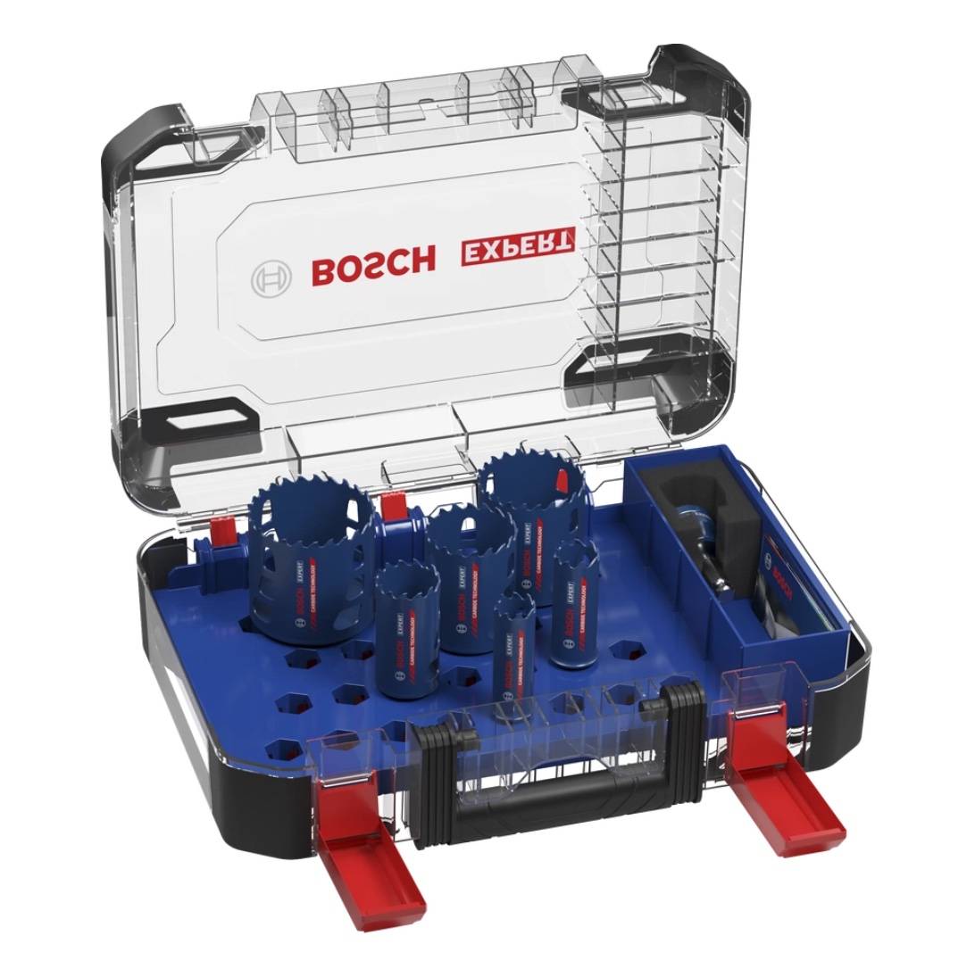 Bosch EXPERT Tough Material Lochsägen Set 22 - 68 mm 9 tlg. ( 2608900445 ) Carbide Universal - Nachfolger von 2608594183-1