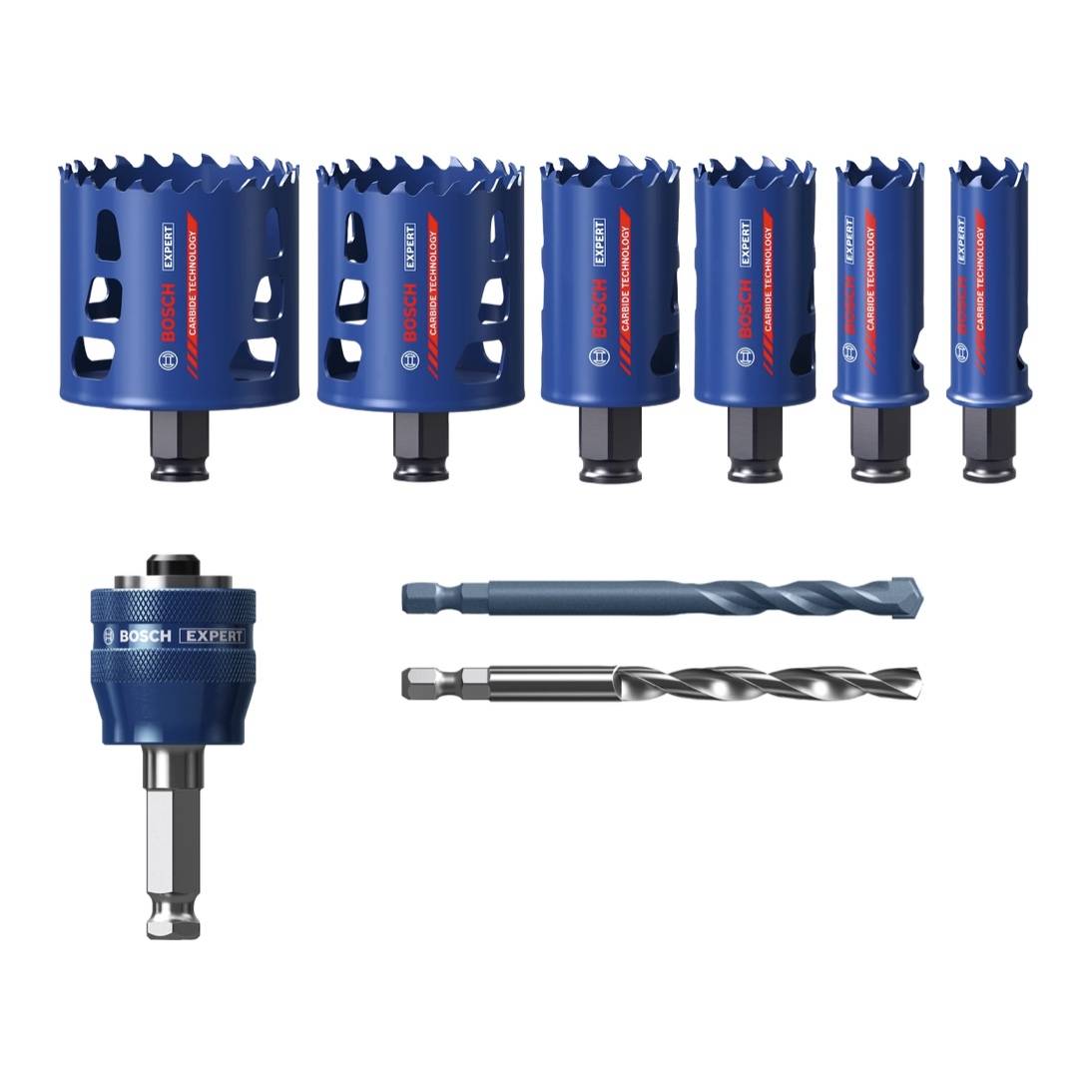 Bosch EXPERT Tough Material Lochsägen Set 22 - 68 mm 9 tlg. ( 2608900445 ) Carbide Universal - Nachfolger von 2608594183-3