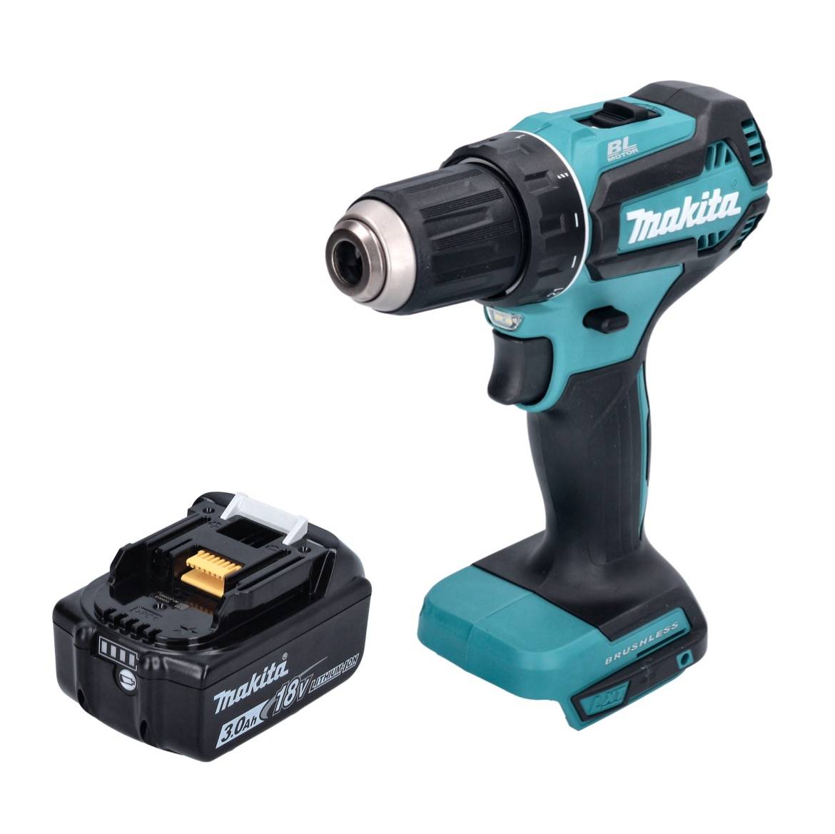 Makita DDF 485 F1 Akku Bohrschrauber 18 V 50 Nm Brushless + 1x Akku 3,0 Ah - ohne Ladegerät-1