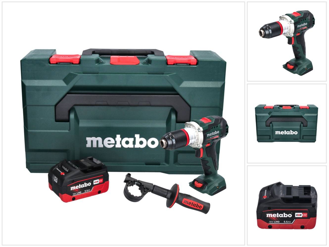Metabo BS 18 LTX BL I Akku Bohrschrauber 18 V 130 Nm + 1x Akku 5,5 Ah + metaBOX - ohne Ladegerät-0