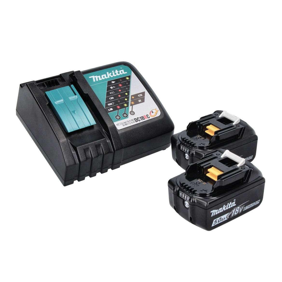 Makita DDF 485 RT Akku Bohrschrauber 18 V 50 Nm Brushless + 2x Akku 5,0 Ah + Ladegerät-2