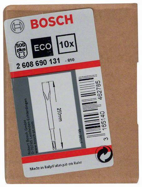 Flachmeißel SDS-plus Gesamt-L.250mm ger.Schneiden-B.20mm SDS-PLUS Eco 10er Pk.-1