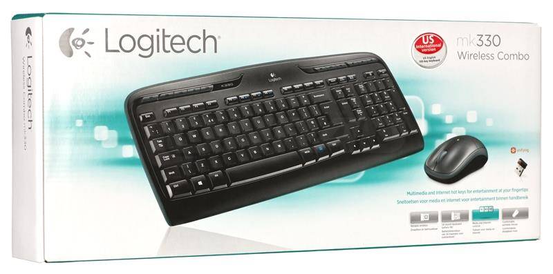Logitech Wireless Combo MK330 - Tastatur-und-Maus-Set - TL: US, QWERTY-1