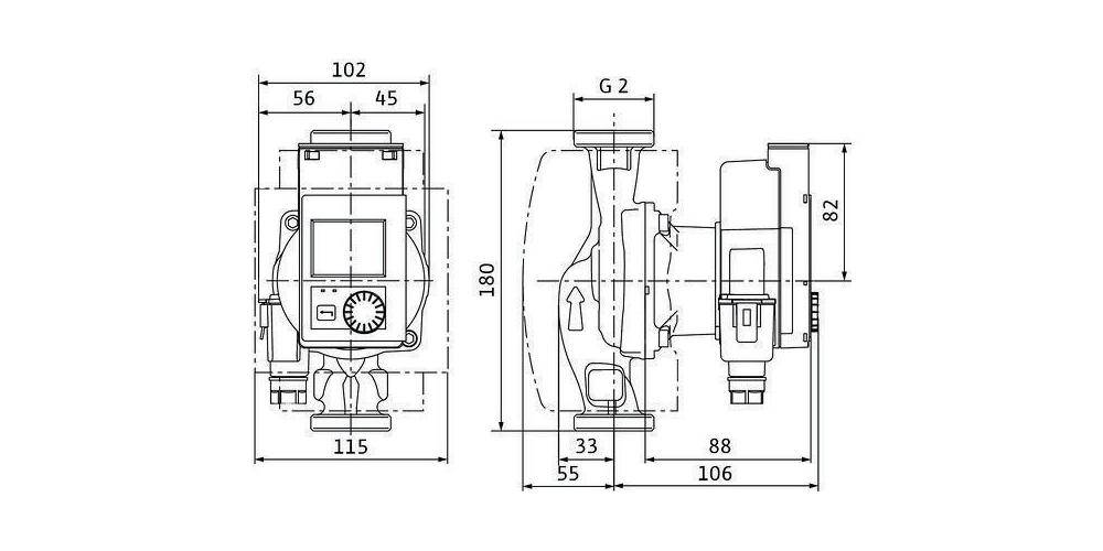 Wilo Nassläufer-Hocheffizienzpumpe Stratos PICO plus 30/0,5-6, G2, 40W, 1 Stk.-2