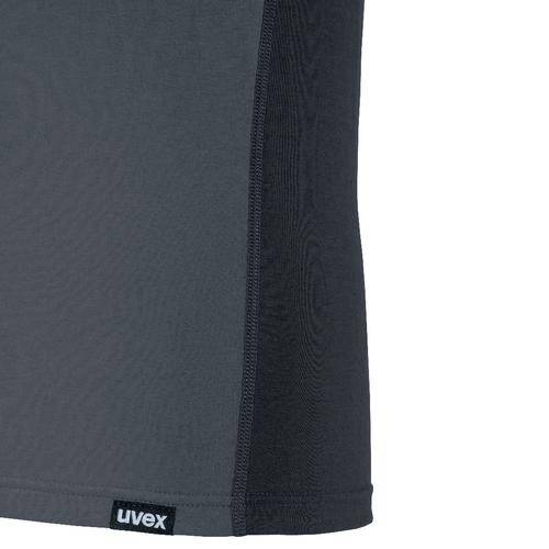 uvex suXXeed industry Longsleeve men, 88637, Langarmshirt, grau, mit Kontrastnaht, Größe 6XL-1