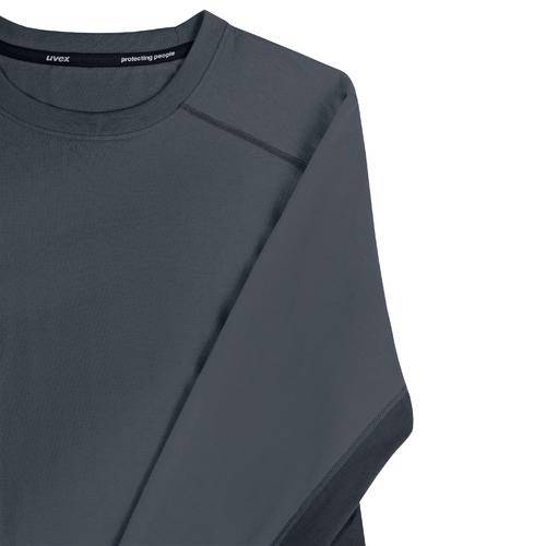 uvex suXXeed industry Longsleeve men, 88637, Langarmshirt, grau, mit Kontrastnaht, Größe 6XL-2