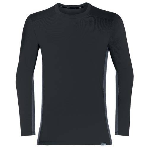 uvex suXXeed industry Longsleeve men, 88640, Langarmshirt, grau, mit Kontrastnaht, Größe M-0