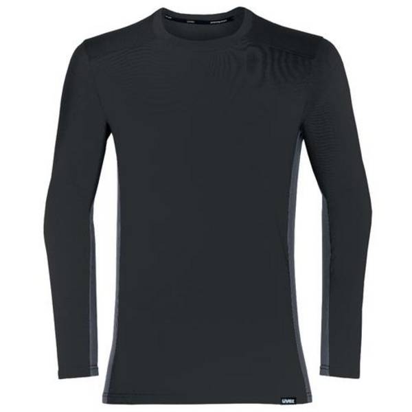 uvex suXXeed industry Longsleeve men, 88640, Langarmshirt, grau, mit Kontrastnaht, Größe M