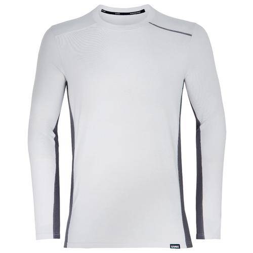 uvex suXXeed industry Longsleeve men, 88641, Langarmshirt, hellgrau, mit Kontrastnaht, Größe M