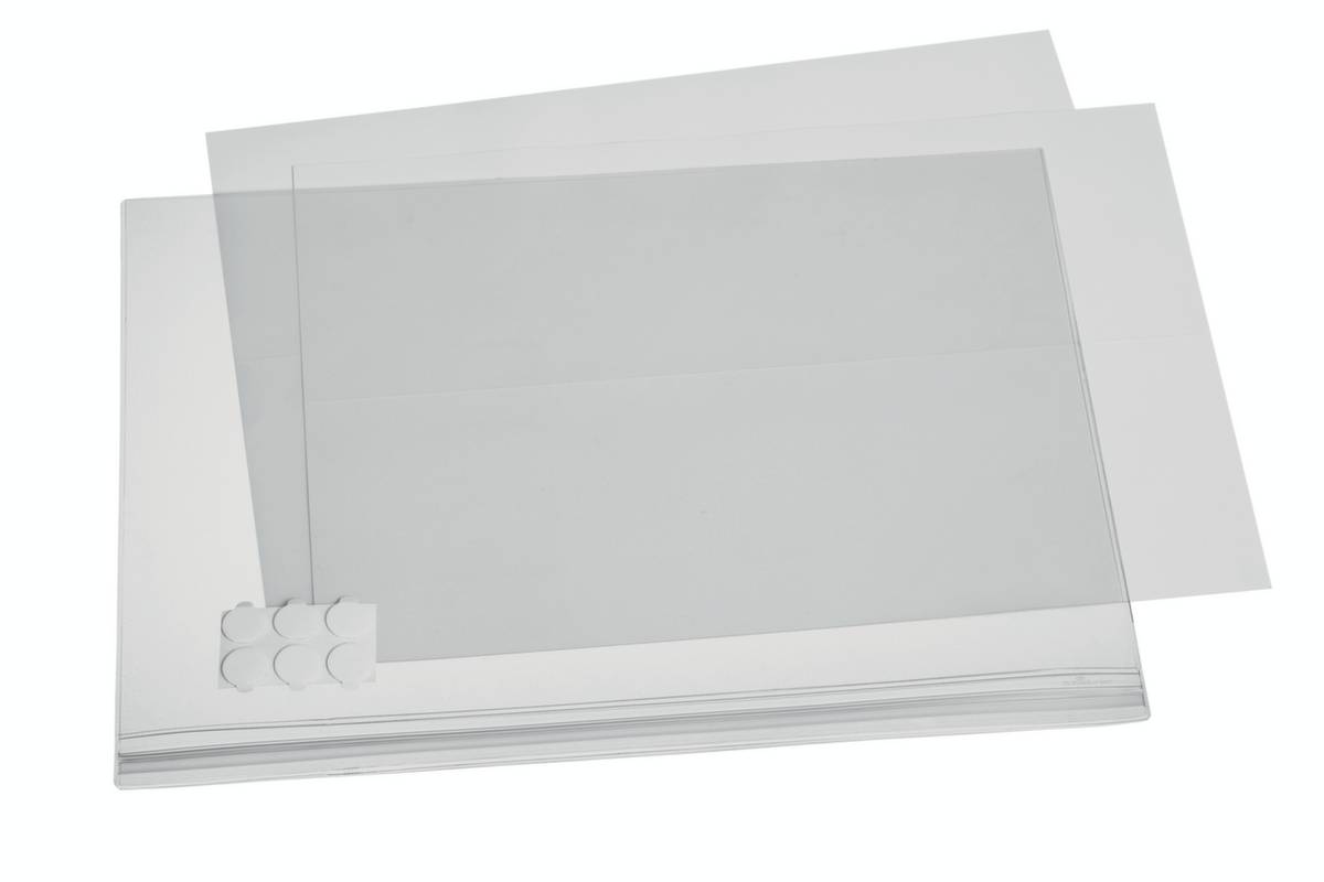 Plakattasche,Rückseite selbstklebend,f. DIN A3,Hoch-/Querformat,Schild Kunststoff-1