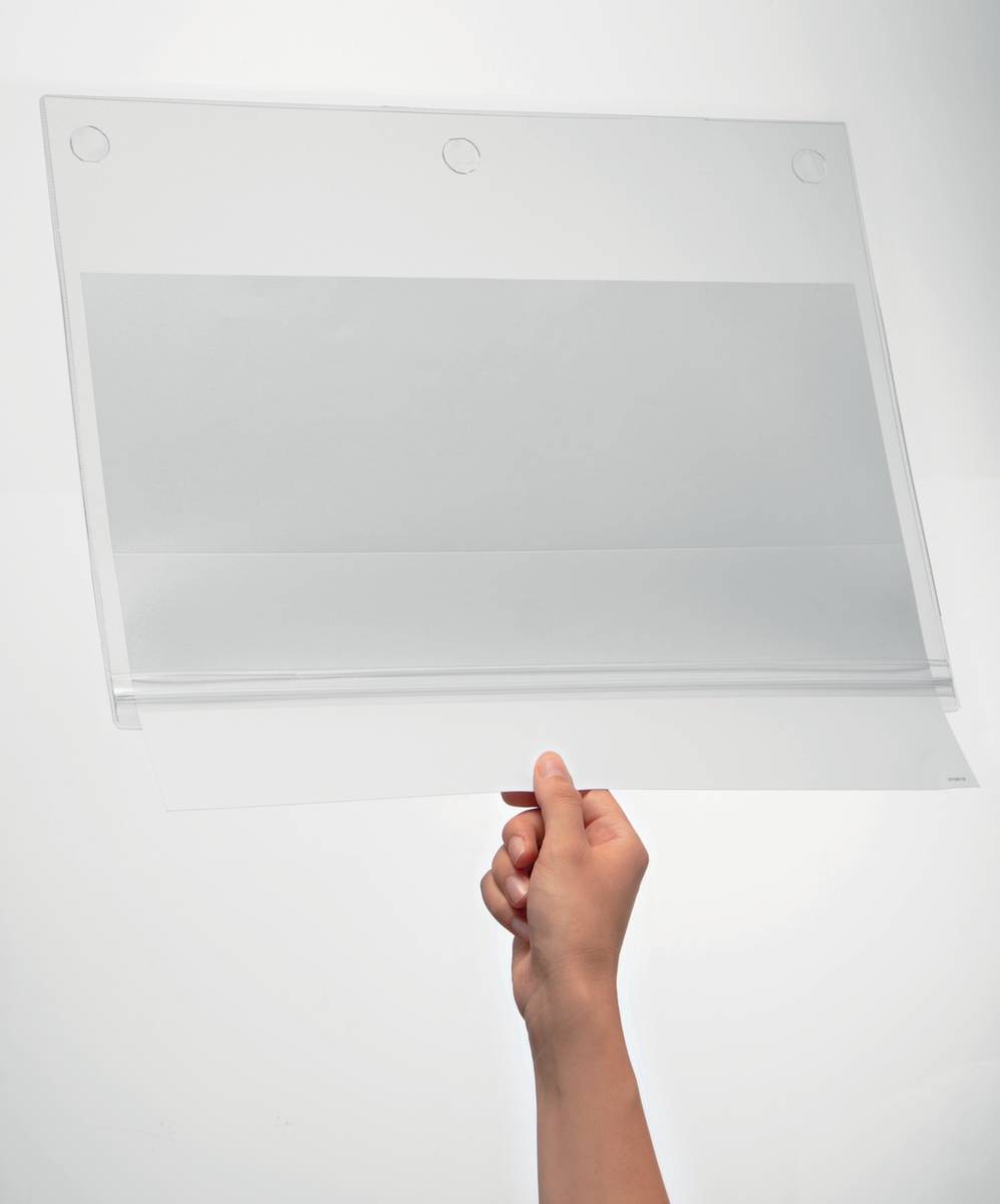 Plakattasche,Rückseite selbstklebend,f. DIN A3,Hoch-/Querformat,Schild Kunststoff-4