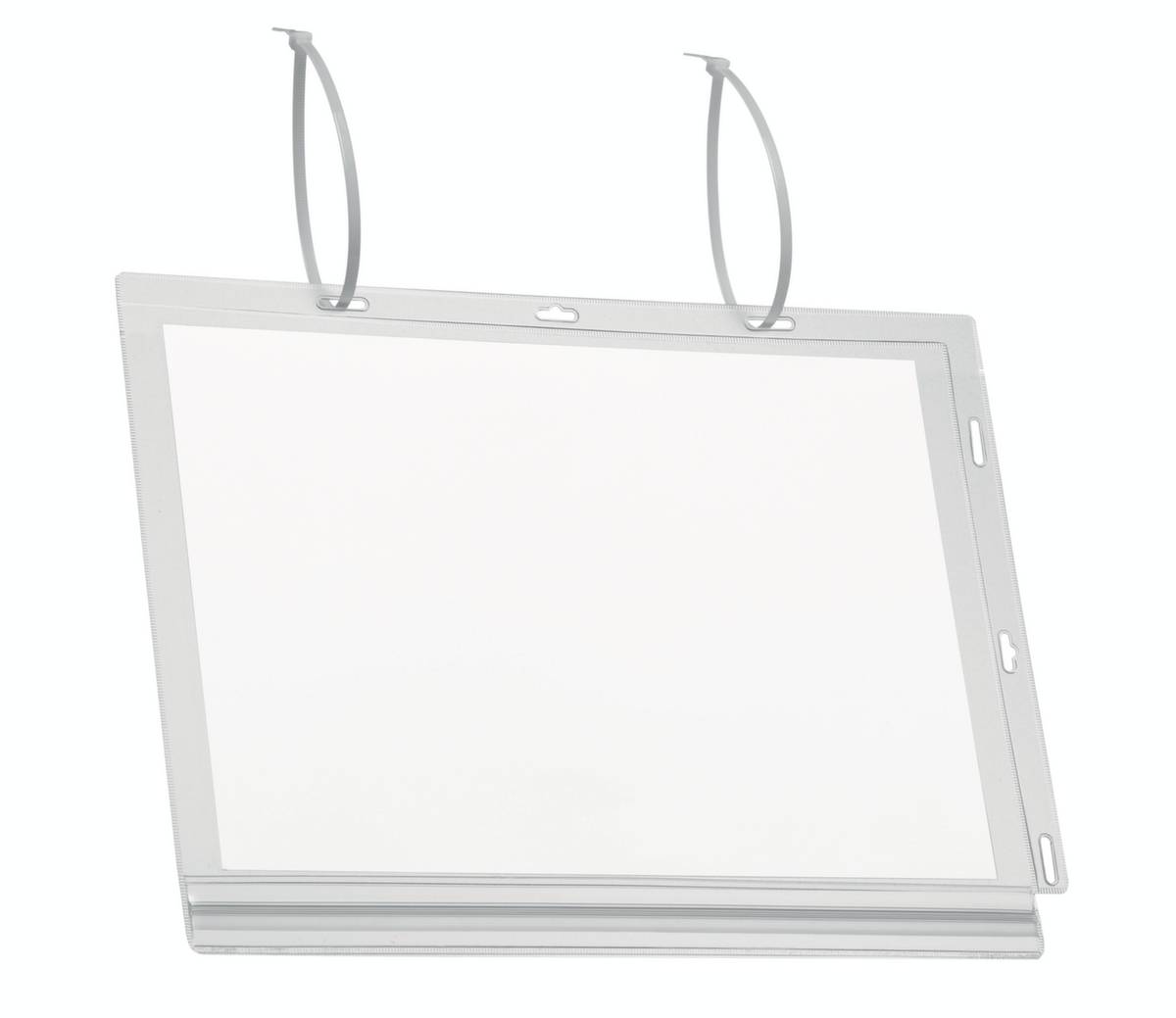 Plakattasche,Ösenbefestigung,f. DIN A4,Hoch-/Querformat,Schild Kunststoff-1