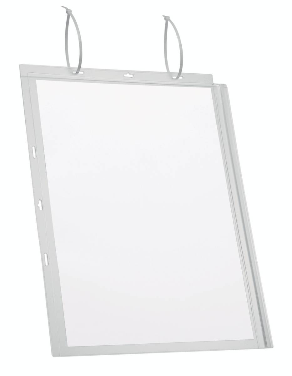 Plakattasche,Ösenbefestigung,f. DIN A3,Hoch-/Querformat,Schild Kunststoff-0