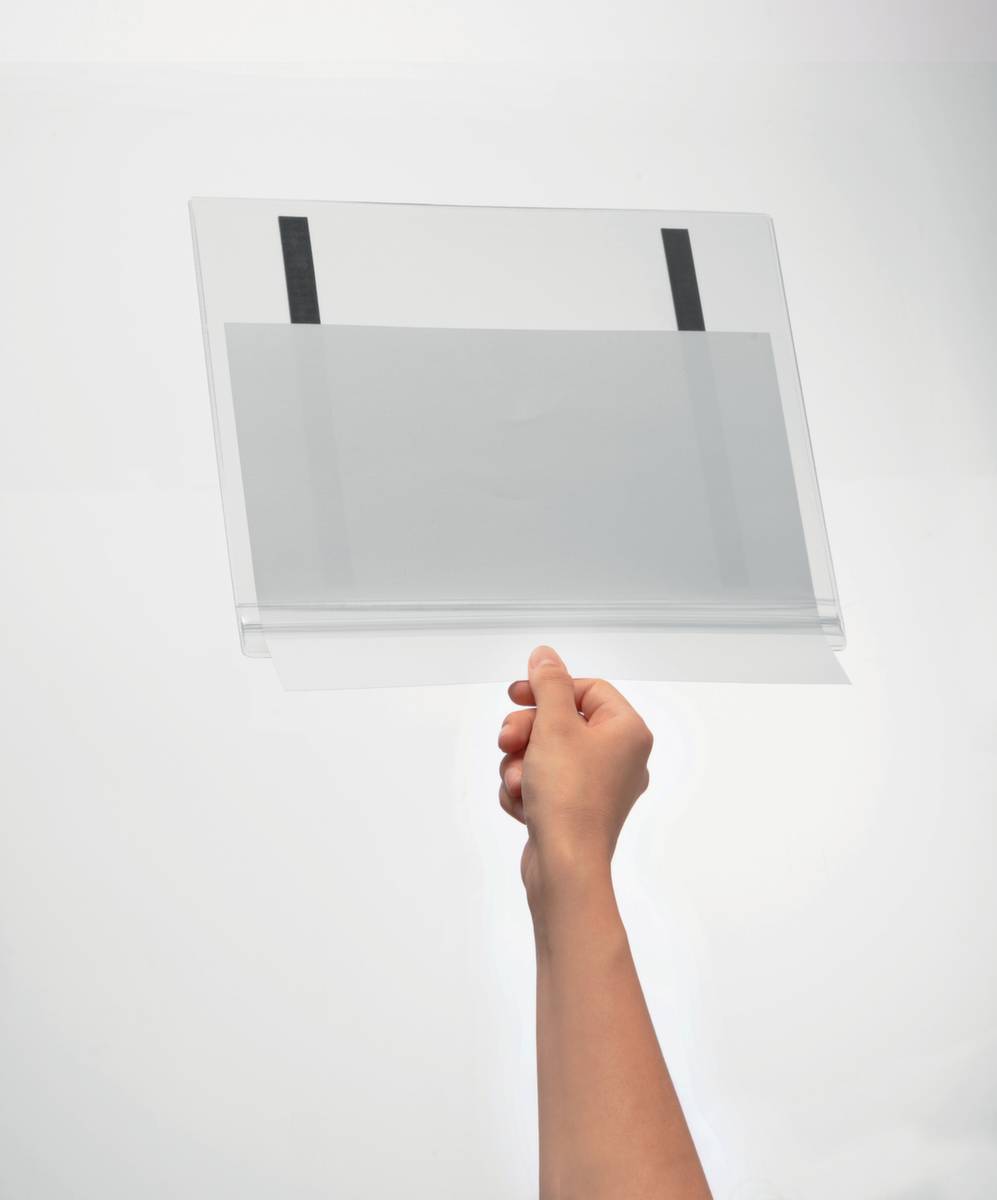 Plakattasche,Rückseite magnetisch,f. DIN A4,Hoch-/Querformat,Schild Kunststoff-4
