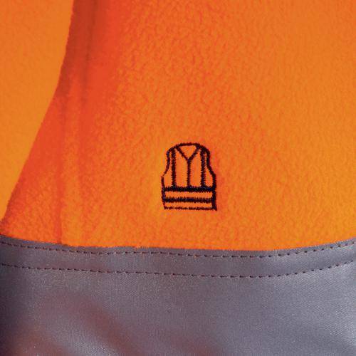 Fleecejacke uvex Construction orange, warnorange M-2