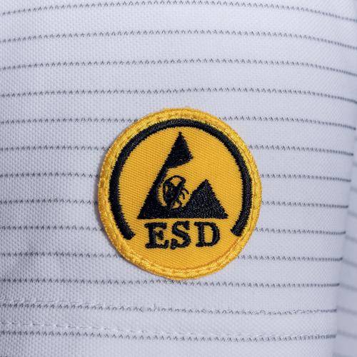 Poloshirt uvex protection ESD weiß L-1