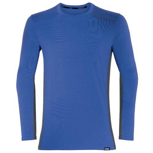uvex suXXeed industry Longsleeve men, 88636, Langarmshirt, blau, mit Kontrastnaht, Größe 2XL-0