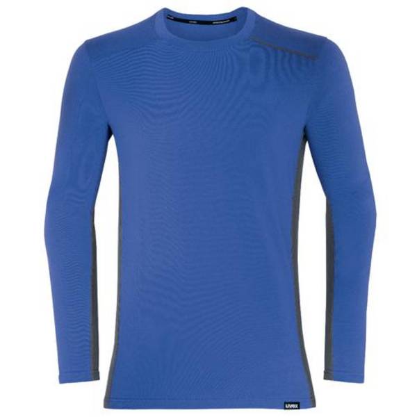 uvex suXXeed industry Longsleeve men, 88636, Langarmshirt, blau, mit Kontrastnaht, Größe 2XL