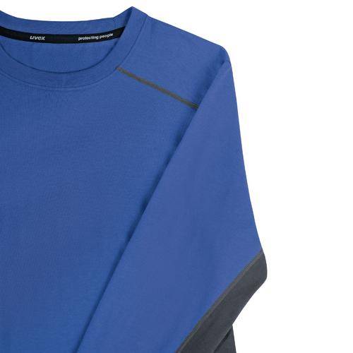 uvex suXXeed industry Longsleeve men, 88636, Langarmshirt, blau, mit Kontrastnaht, Größe 2XL-2