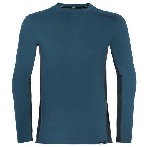 uvex suXXeed industry Longsleeve men, 88639, Langarmshirt, nachtblau, mit Kontrastnaht, Gr. L-0