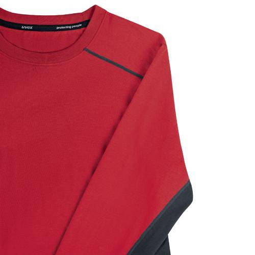 uvex suXXeed industry Longsleeve men, 88638, Langarmshirt, rot, mit Kontrastnaht, Größe 6XL-2