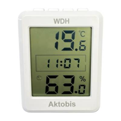WDH Thermo-Hygrometer mit Uhr und Datum WDH-TH205-0