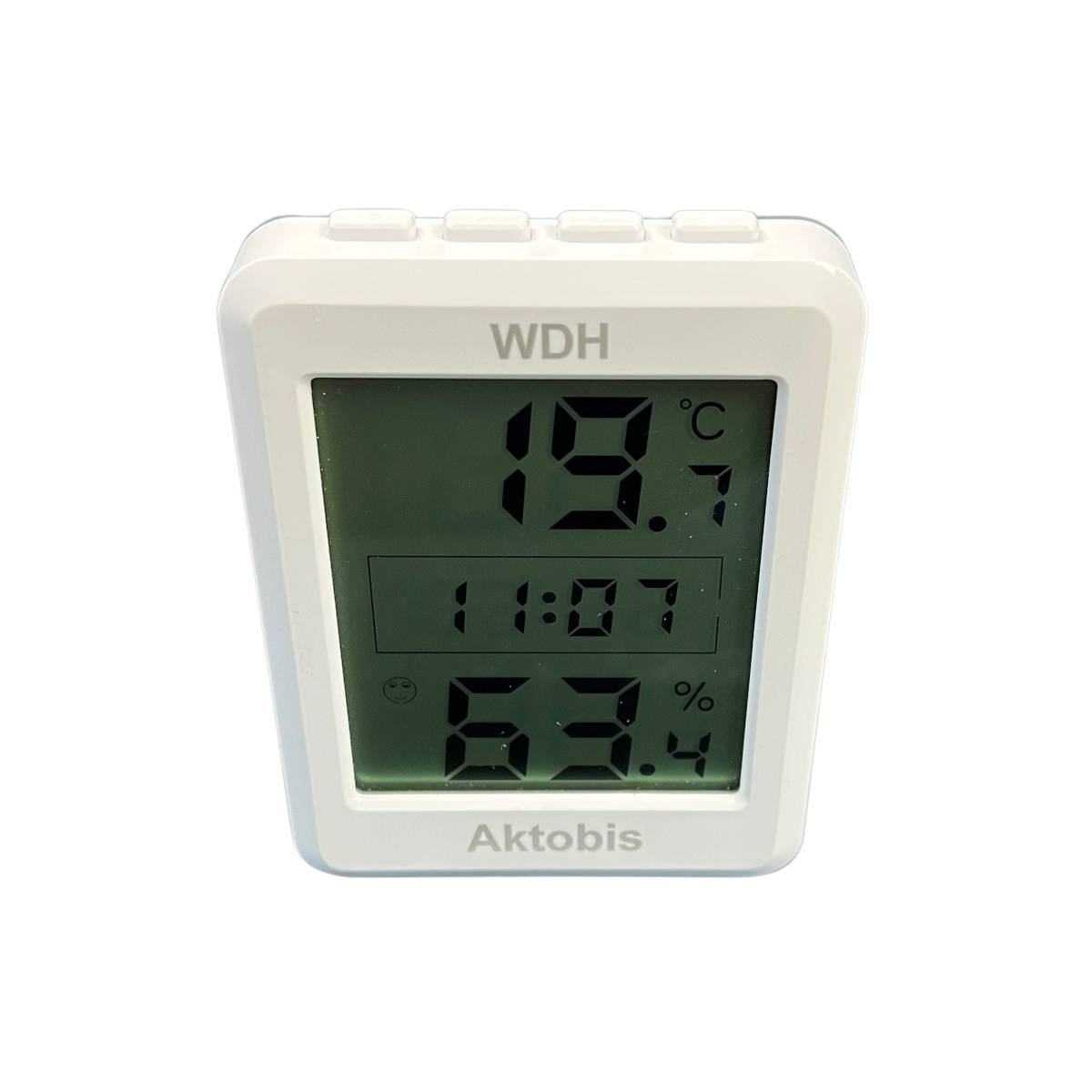 WDH Thermo-Hygrometer mit Uhr und Datum WDH-TH205-2